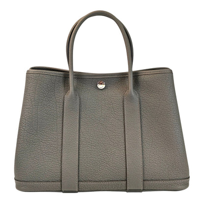 HERMES エルメス ガーデンパーティ TPM U刻 トートバッグ グレー グリメイヤー 管理番号：11418
