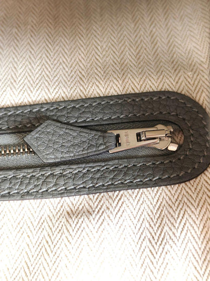 HERMES エルメス ガーデンパーティ TPM U刻 トートバッグ グレー グリメイヤー 管理番号：11418