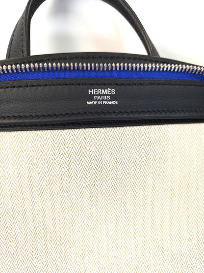 HERMES エルメス シティー27 リュック ブラック×ブルー 管理番号：11426