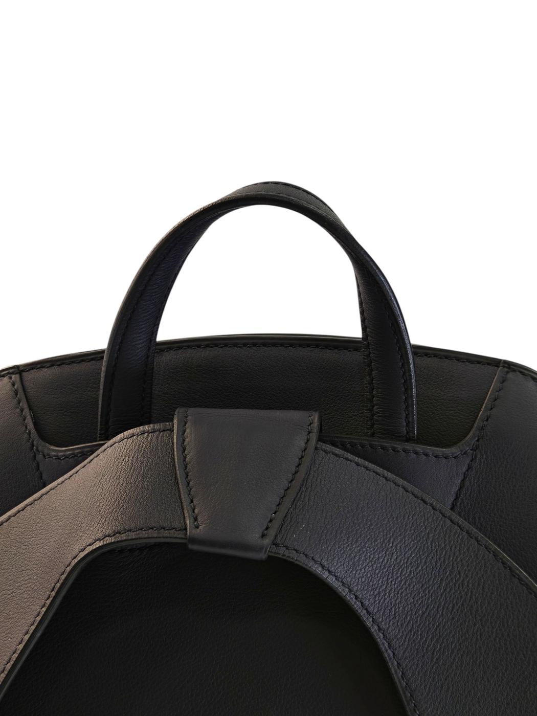 HERMES エルメス シティー27 リュック ブラック×ブルー 管理番号：11426