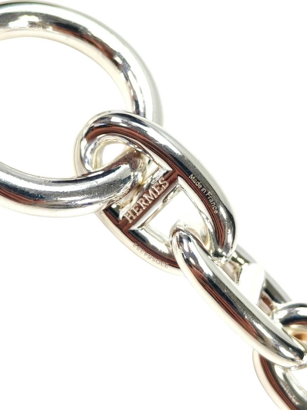 HERMES エルメス シェーヌダンクル ブレスレット MM 15コマ 銀 Ag925 シルバー 管理番号：11438