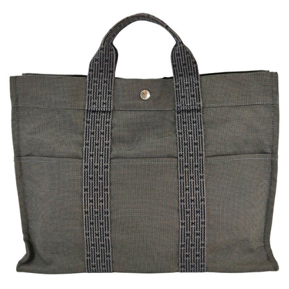 HERMES エルメス エールラインMM トートバック グレー系 メンズ レディース シルバー金具 管理番号：11443