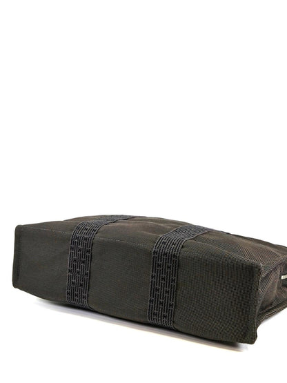 HERMES エルメス エールラインMM トートバック グレー系 メンズ レディース シルバー金具 管理番号：11443