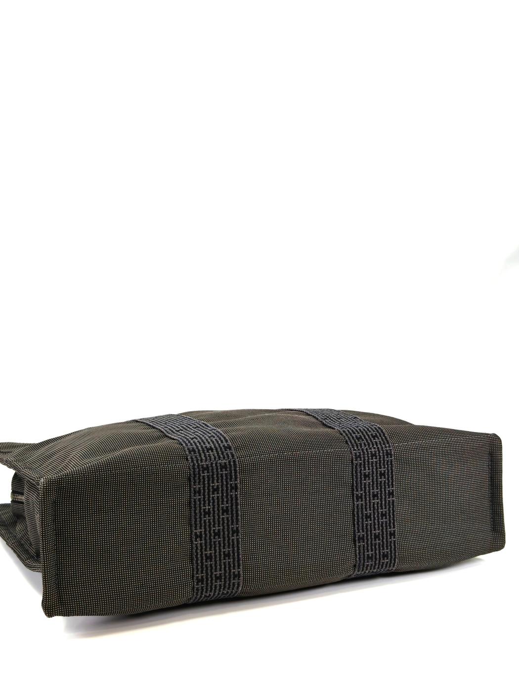 HERMES エルメス エールラインMM トートバック グレー系 メンズ レディース シルバー金具 管理番号：11443
