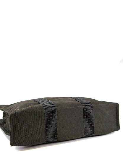 HERMES エルメス エールラインMM トートバック グレー系 メンズ レディース シルバー金具 管理番号：11443