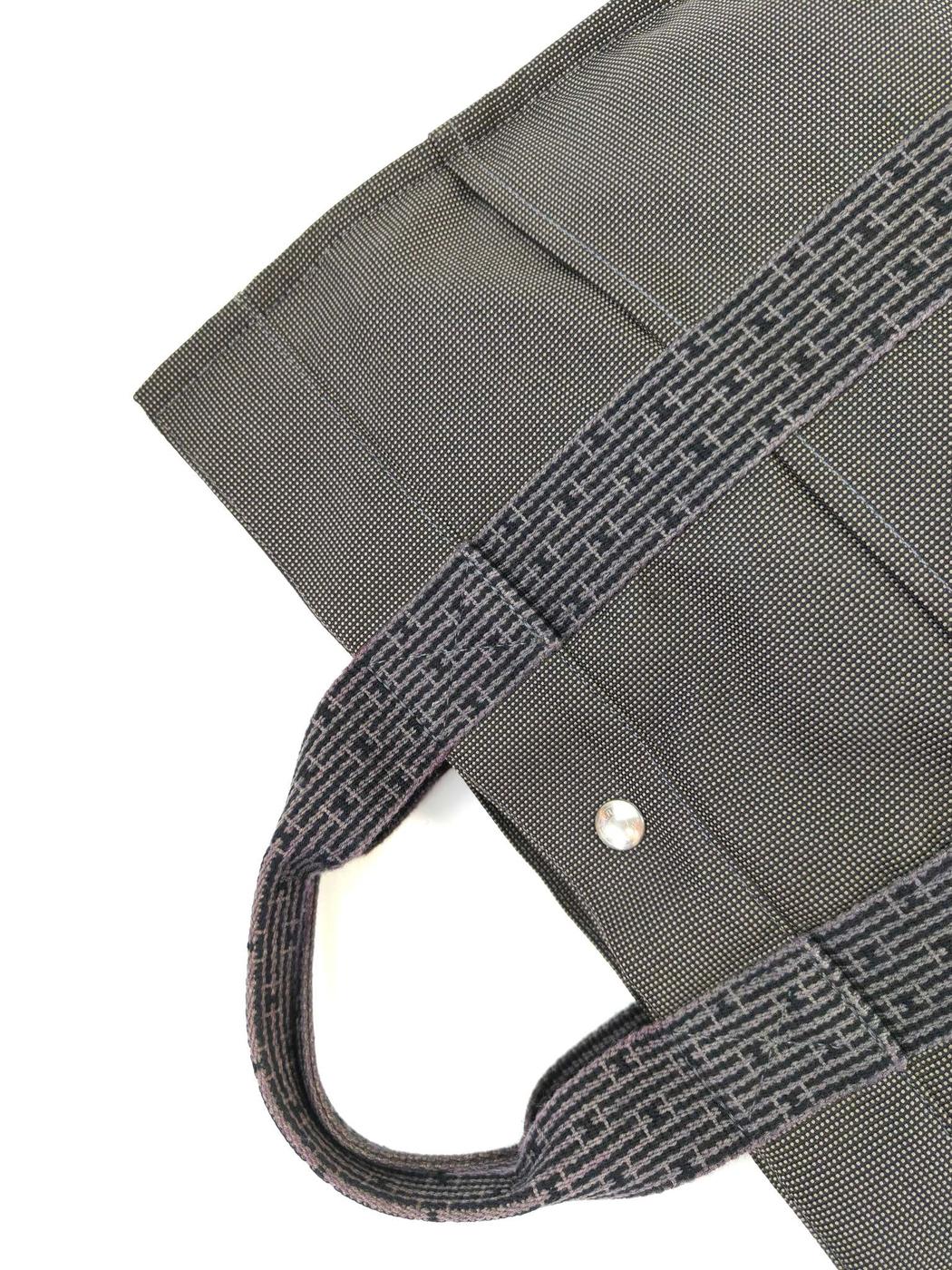 HERMES エルメス エールラインMM トートバック グレー系 メンズ レディース シルバー金具 管理番号：11443