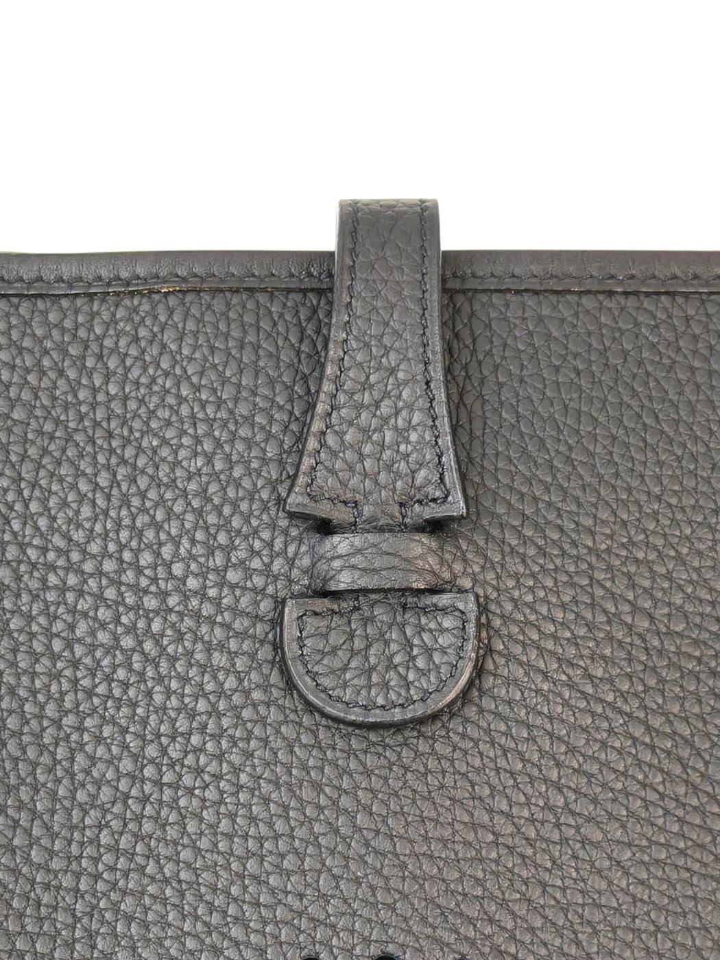 HERMES エルメス エブリン 1PM J刻印 2006年 ショルダーバッグ ブラック 管理番号：11451