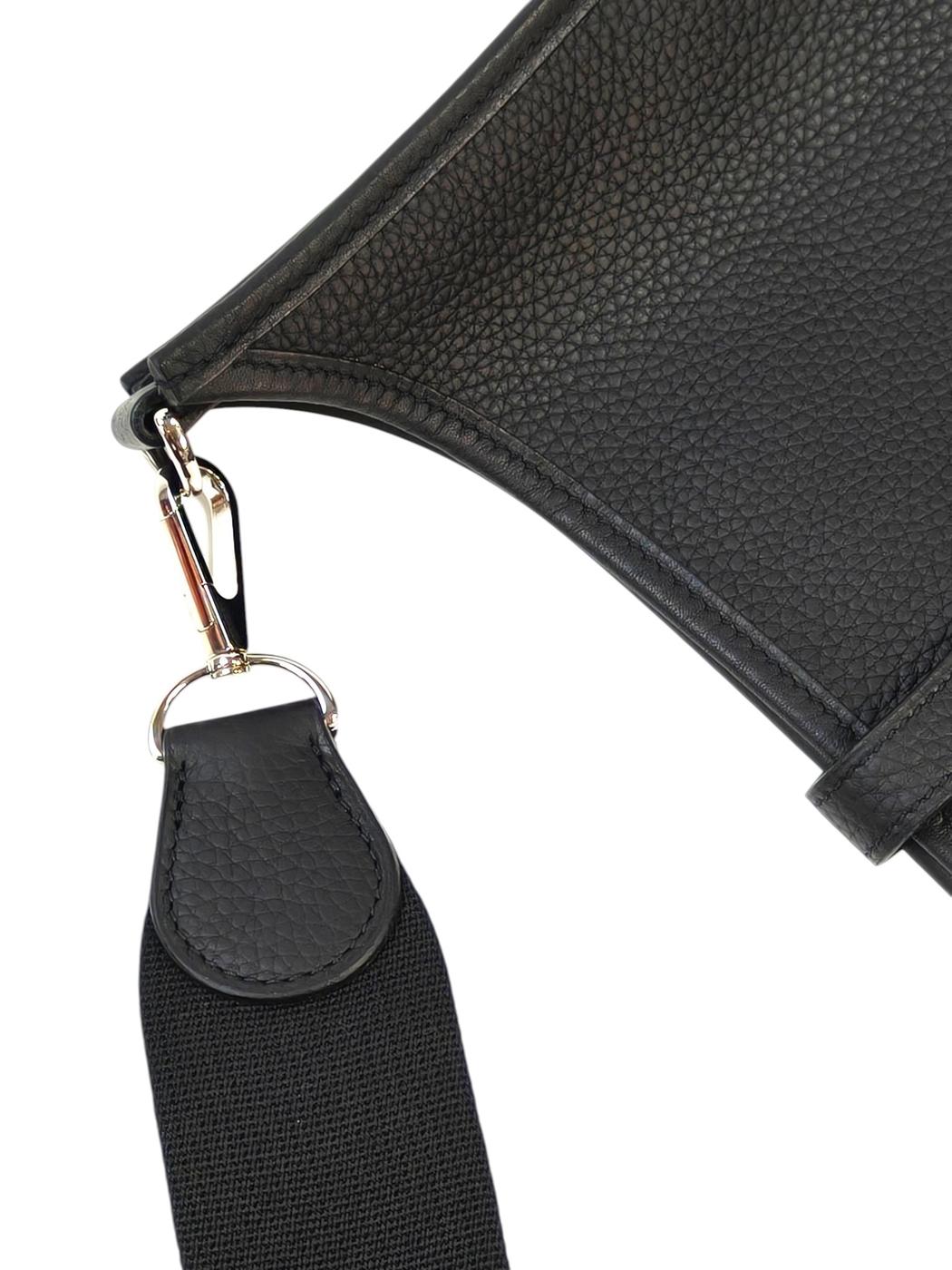 HERMES エルメス エブリン 1PM J刻印 2006年 ショルダーバッグ ブラック 管理番号：11451