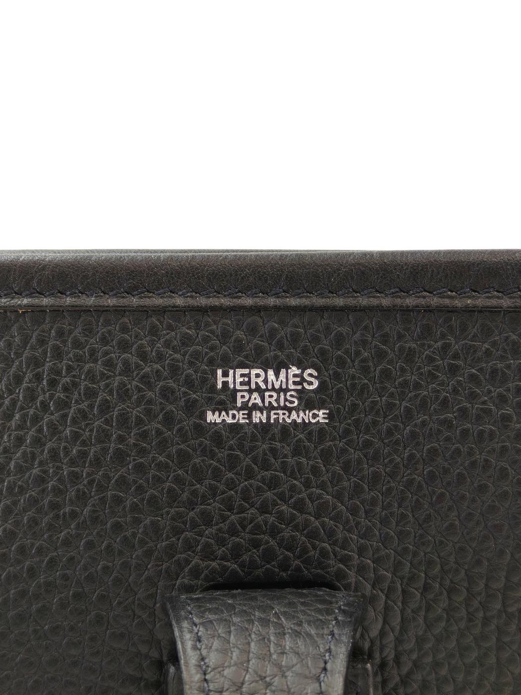 HERMES エルメス エブリン 1PM J刻印 2006年 ショルダーバッグ ブラック 管理番号：11451