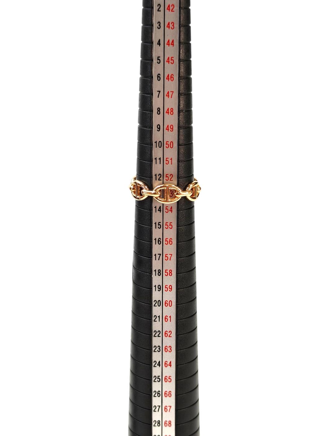 HERMES エルメス シェーヌ ダンクル アンシェネ 13号 リング ゴールド 管理番号：11454