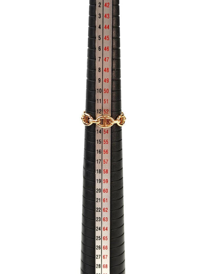 HERMES エルメス シェーヌ ダンクル アンシェネ 13号 リング ゴールド 管理番号：11454