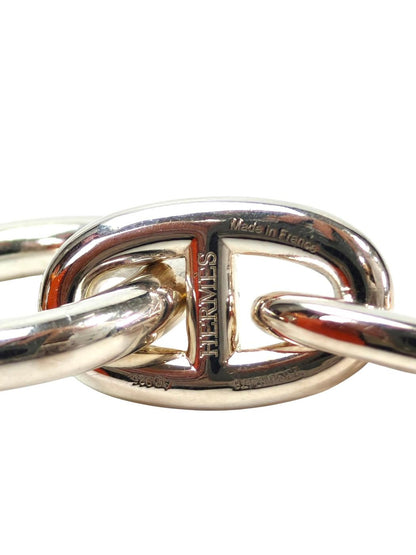 HERMES エルメス シェーヌダンクル TGM 12コマ ブレスレット シルバー 管理番号：11458
