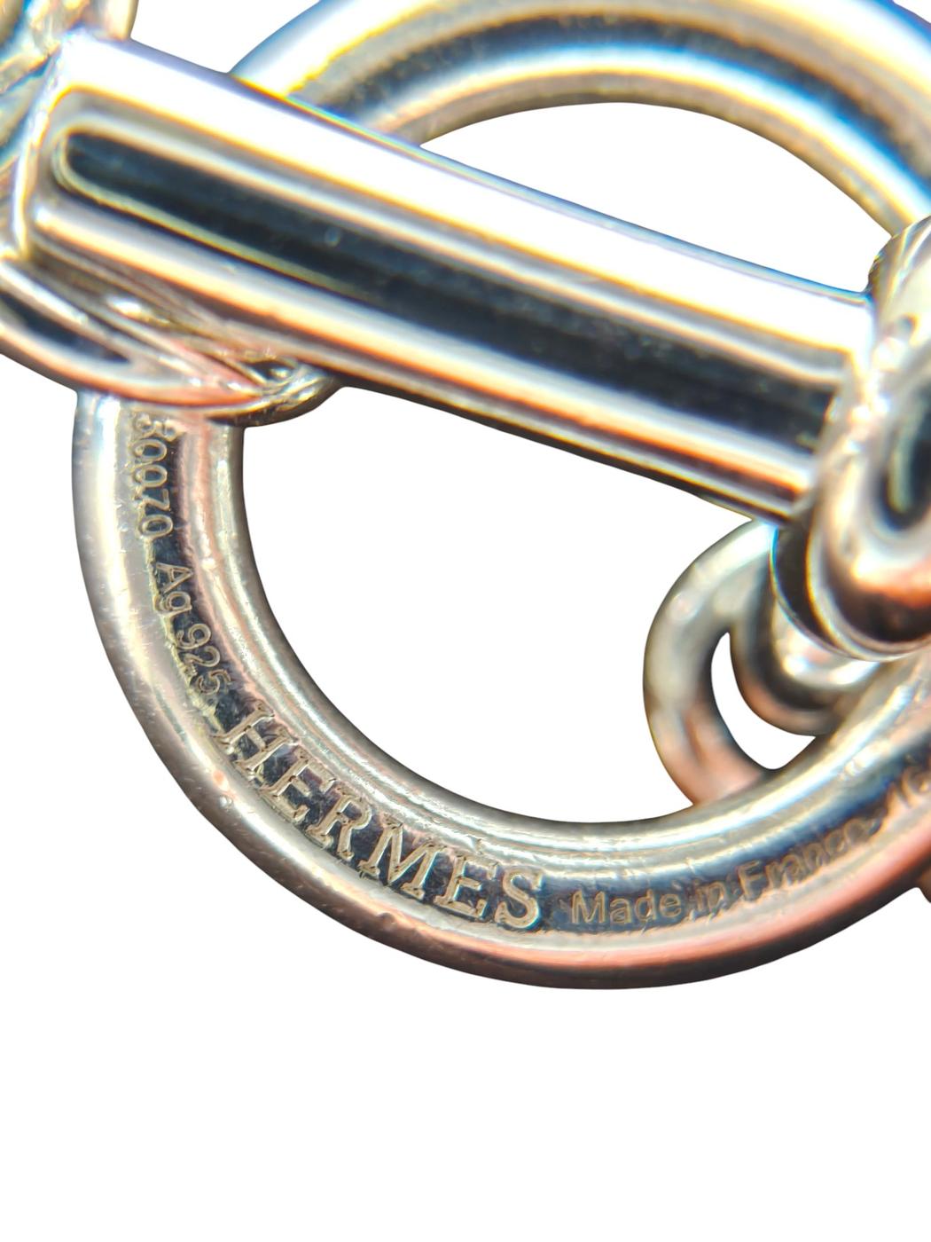 HERMES エルメス シェーヌダンクル アレアⅡ スモール ブレスレット シルバー 管理番号：11464