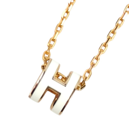HERMES エルメス ポップアッシュH ネックレス ホワイト 管理番号：11492