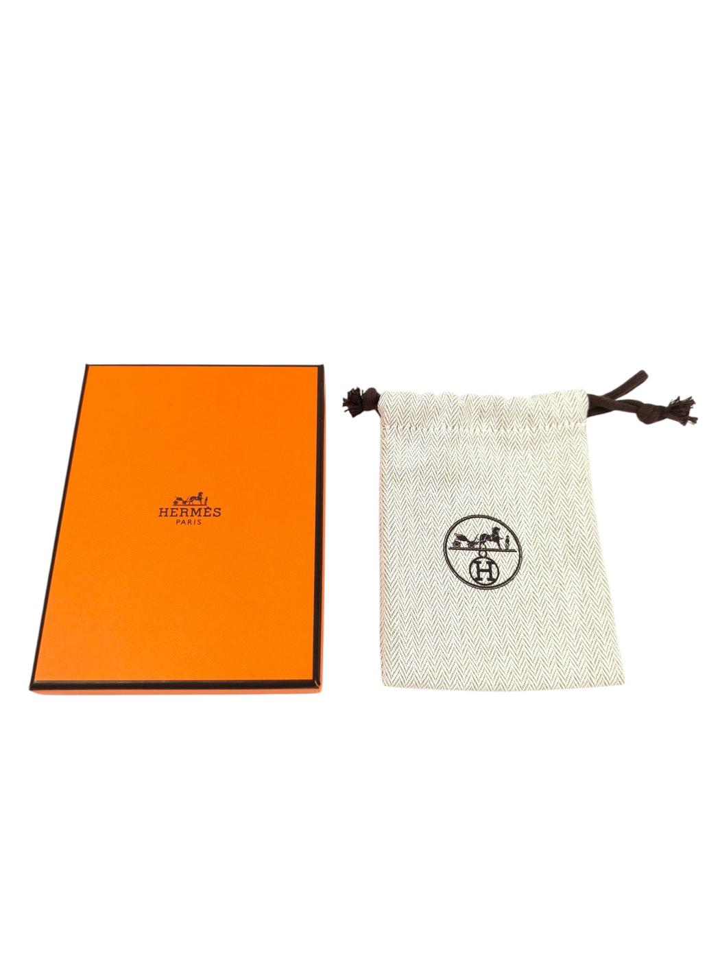 HERMES エルメス ミニポップアッシュH マロン×ピンクゴールド ネックレス ベージュ 管理番号：11494