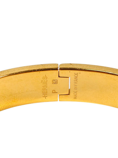 HERMES エルメス クリックH ブレスレット レッド×ゴールド 管理番号：11503
