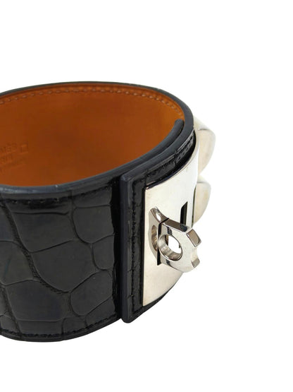 HERMES エルメス コリエドシアン□R刻印 バングル ブラック 管理番号：11504