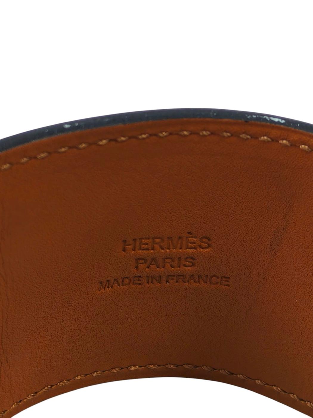 HERMES エルメス コリエドシアン T刻印 バングル ブルー 管理番号：11506