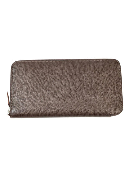 HERMES エルメス アザップロング シルクイン ラウンドファスナーZ刻印 ダークブラウン 管理番号：11510