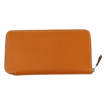 HERMES エルメス アザップロング シルクイン ラウンドファスナー B刻印 財布 ブラウン 管理番号：11511