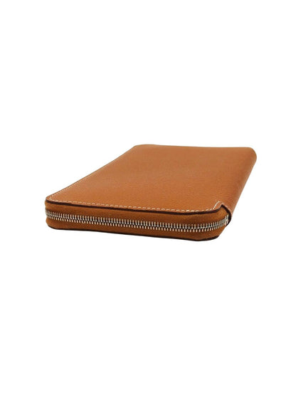 HERMES エルメス アザップロング シルクイン ラウンドファスナー B刻印 財布 ブラウン 管理番号：11511