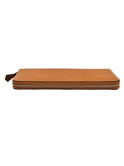HERMES エルメス アザップロング シルクイン ラウンドファスナー B刻印 財布 ブラウン 管理番号：11511