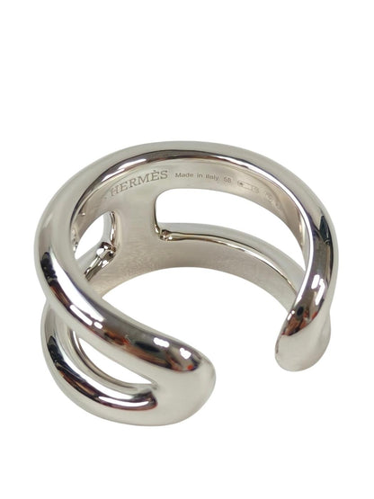 HERMES エルメス オスモズ GM Ag925 ＃58 リング 銀 管理番号：11521