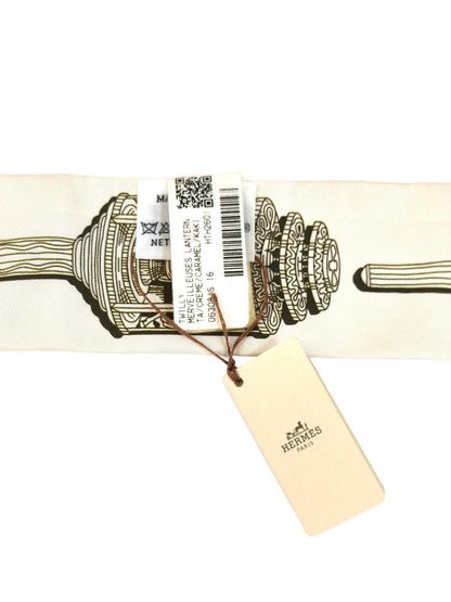 HERMES エルメス メルヴェイユーズ ランタン ツイリー カーキ×ベージュ 管理番号：11547