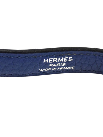 HERMES エルメス ボリード31 ブルーブライトンシルバー金具C刻印 トートバッグ ブルー 管理番号：11577