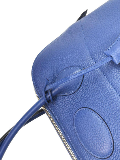 HERMES エルメス ボリード31 ブルーブライトンシルバー金具C刻印 トートバッグ ブルー 管理番号：11577