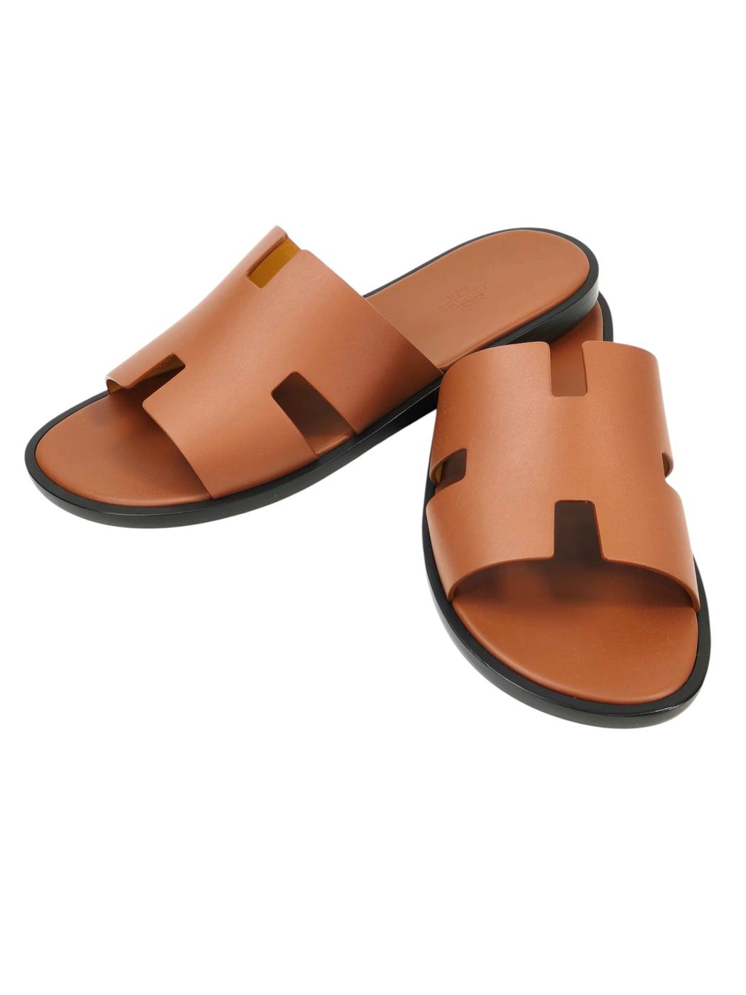 HERMES エルメス イズミール サンダル ブラウン 管理番号：11582