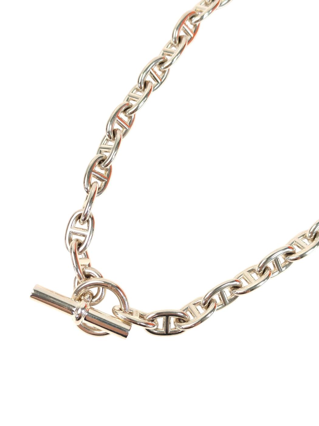 HERMES エルメス シェーヌダンクル MM 36コマ ネックレス シルバー 管理番号：11590