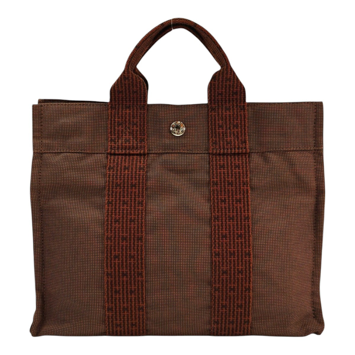 HERMES エルメス エールライン PM カデナ 鍵付き トートバッグ ブラウン 管理番号：11607