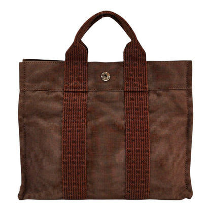 HERMES エルメス エールライン PM カデナ 鍵付き トートバッグ ブラウン 管理番号：11607