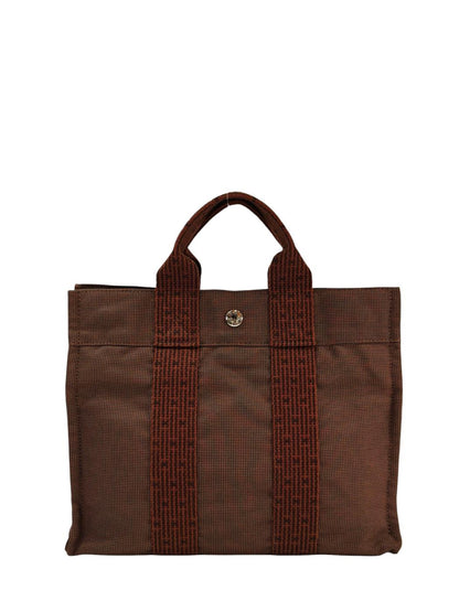 HERMES エルメス エールライン PM カデナ 鍵付き トートバッグ ブラウン 管理番号：11607