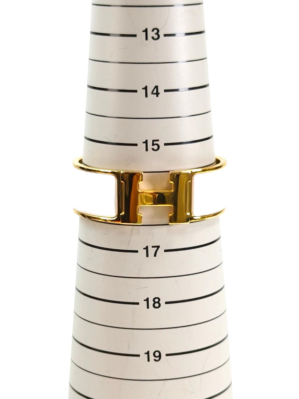 HERMES エルメス クリックH ブレスレット ホワイト×ゴールド 管理番号：11628