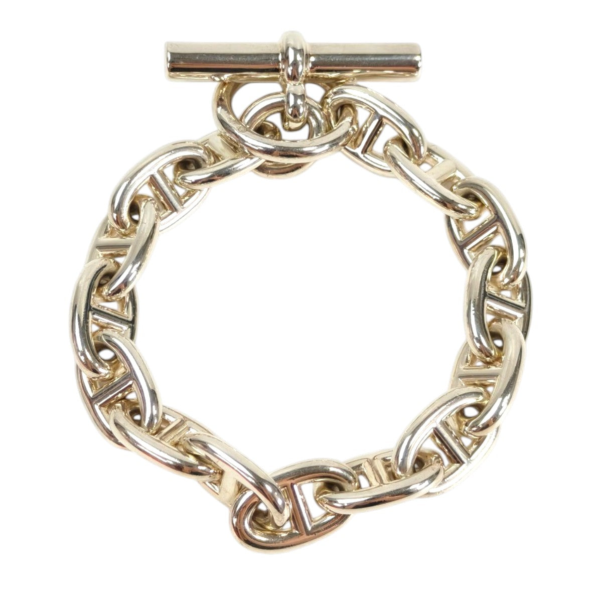 HERMES エルメス シェーヌダンクル MM ブレスレット シルバー 管理番号：11659