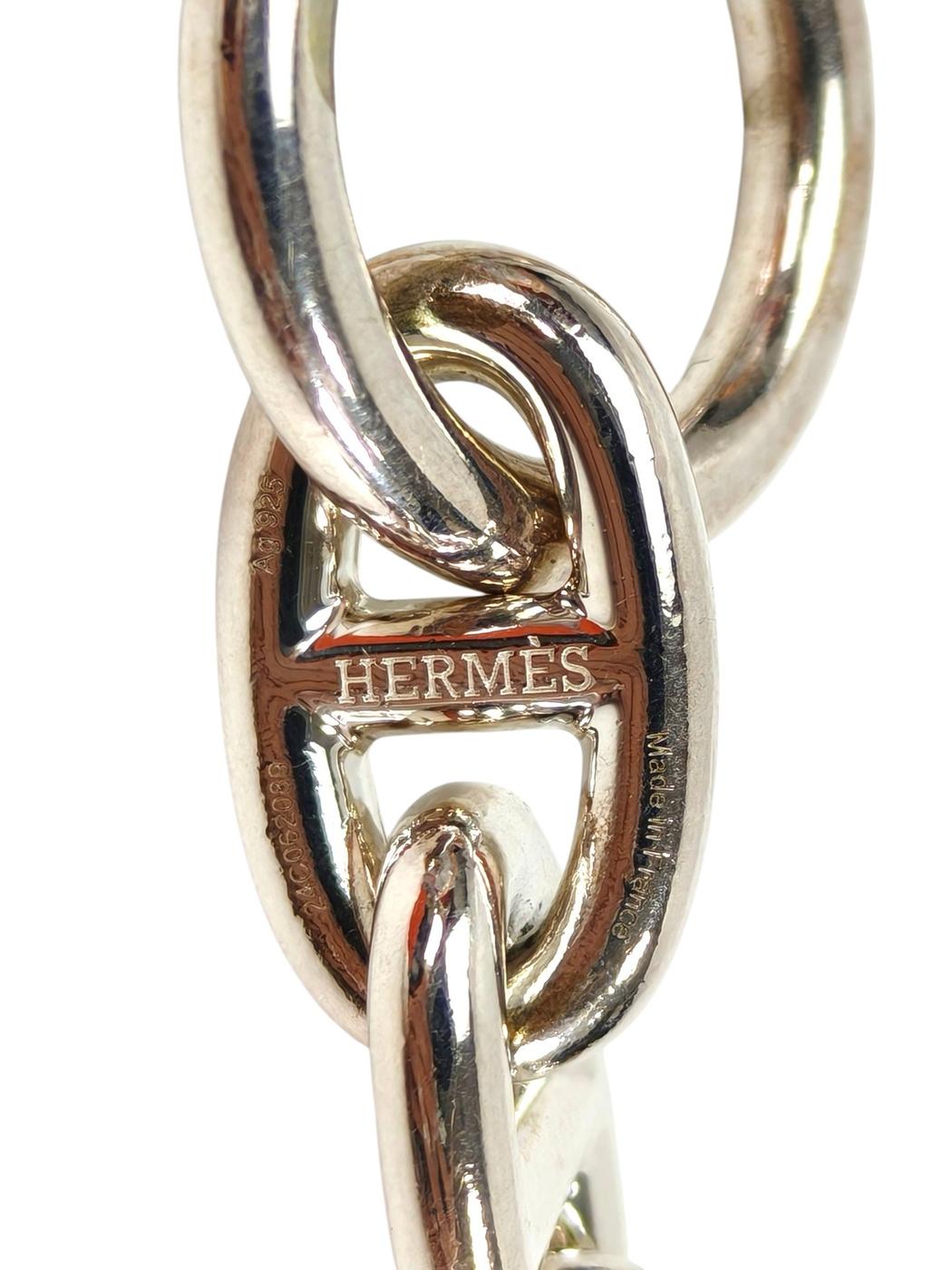 HERMES エルメス シェーヌダンクル MM ブレスレット シルバー 管理番号：11660