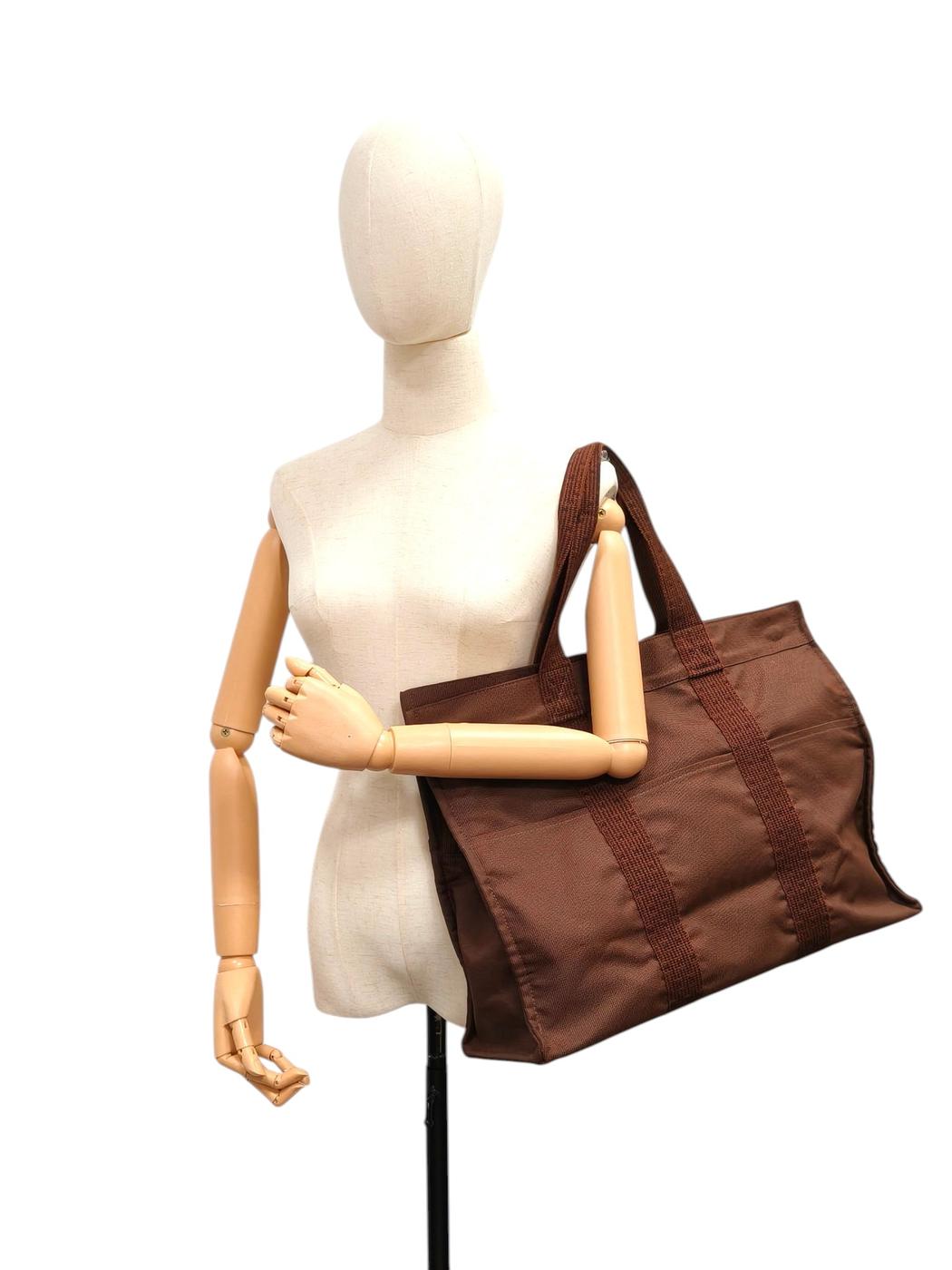 HERMES Aile Line GM Tote Bag Brown Model Number: 11684