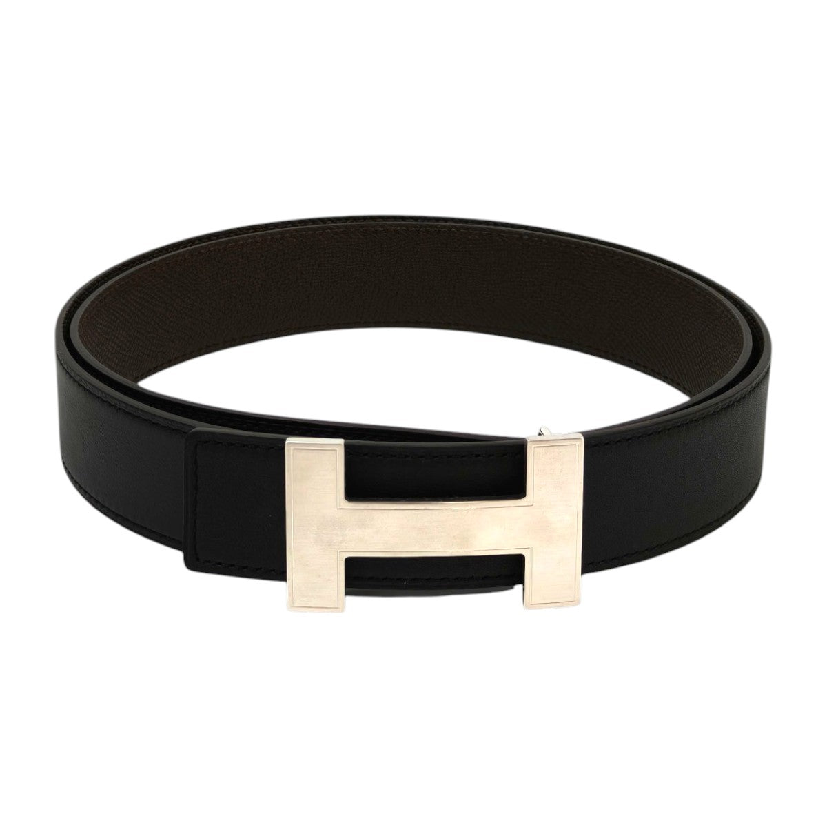 HERMES エルメス コンスタンス リバーシブル Hベルト ブラック×ブラウン 管理番号：11694