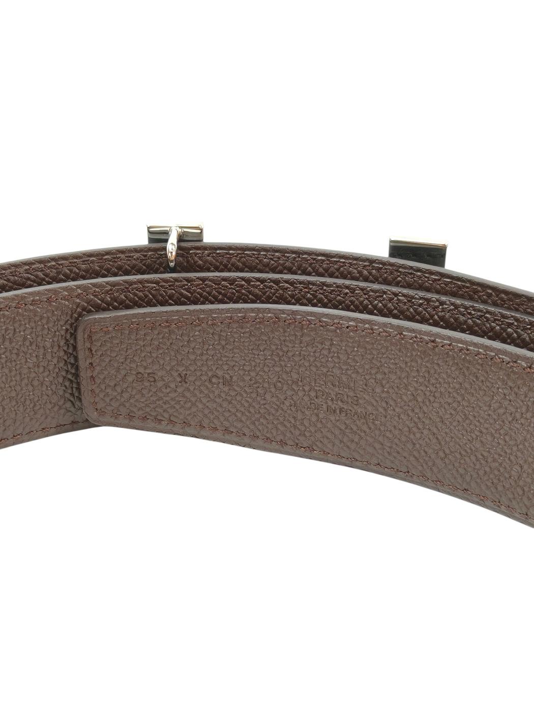 HERMES エルメス コンスタンス リバーシブル Hベルト ブラック×ブラウン 管理番号：11694