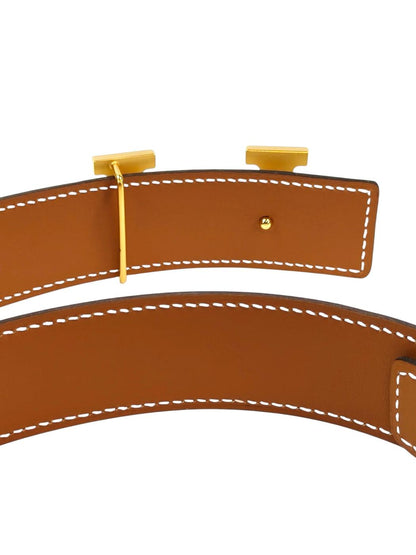 HERMES コンスタンス Hバックル レザー ゴールド □J刻印 90 ベルト 白 管理番号：11700