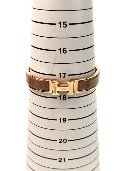 HERMES エルメス クリックH ブレスレット マロン×ピンクゴールド 管理番号：11715