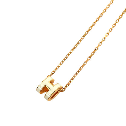 HERMES 爱马仕 Mini Pop H 项链 白色×金色 款号：11726