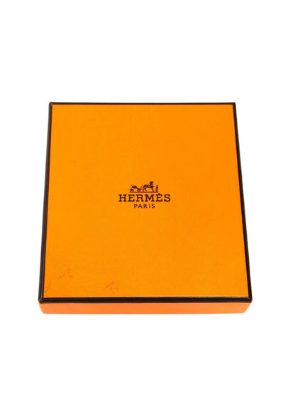 HERMES Pop H Pendant Black Necklace Black x Silver Metal Lacquer Management Number: 11792