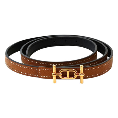 爱马仕 HERMES 13mm 双面腰带（黑/棕色）2021年款 管理编号：11808