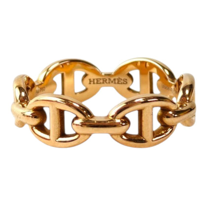 HERMES Chaine d'Ancre Enchainee #53 PG 18K Ring Pink Gold Ref: 11826