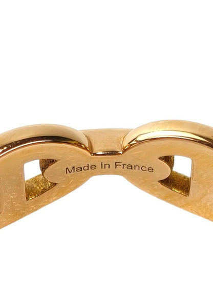 HERMES Chaine d'Ancre Enchainee #53 PG 18K Ring Pink Gold Ref: 11826