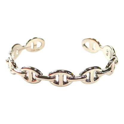 HERMES Chaine d'Ancre Enchainee Bangle Silver Management Number: 11829