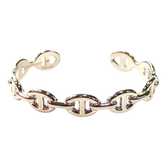 HERMES Chaine d'Ancre Enchainee Bangle Silver Management Number: 11829